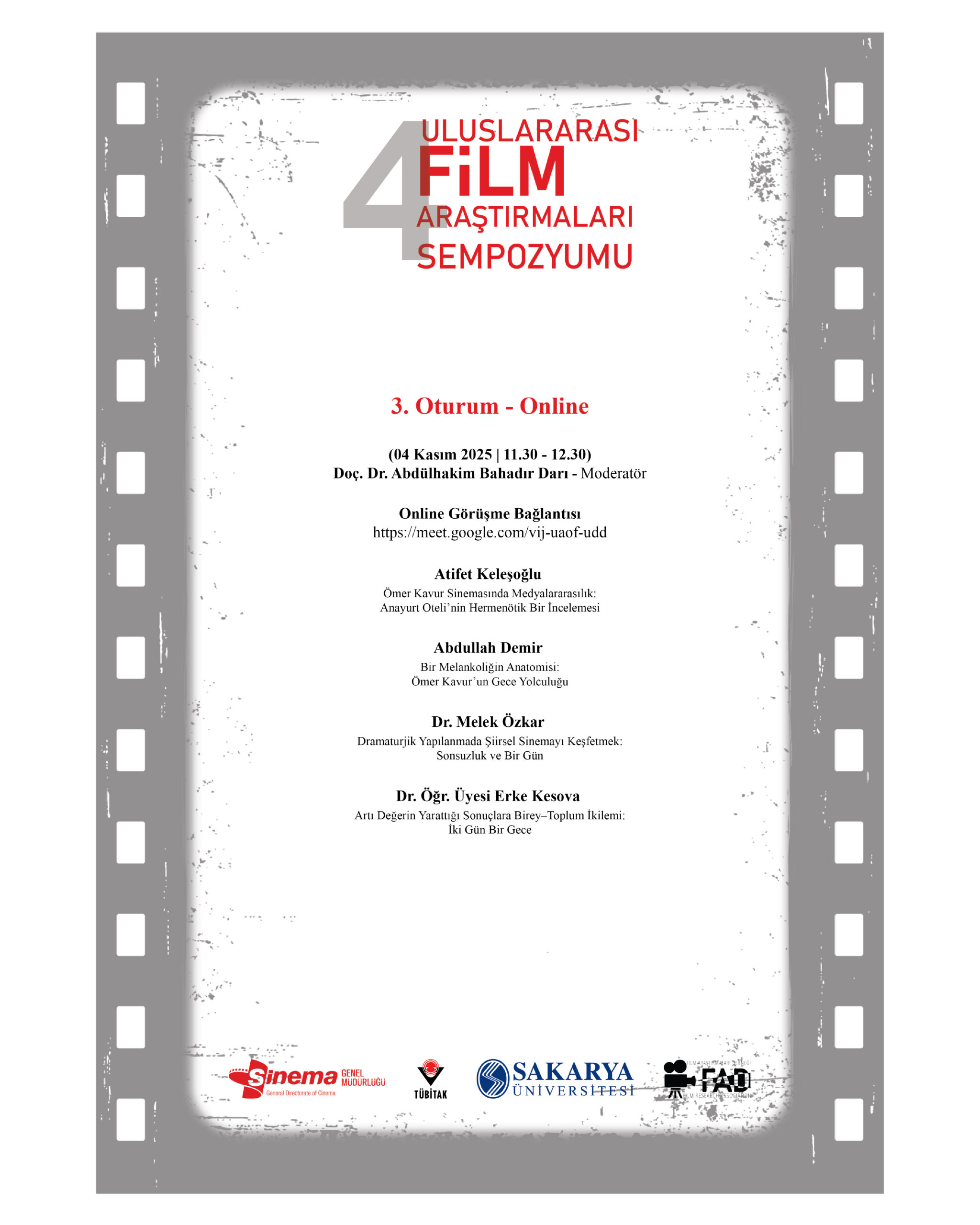 Sempozyum Program Takvimi - Gün 3