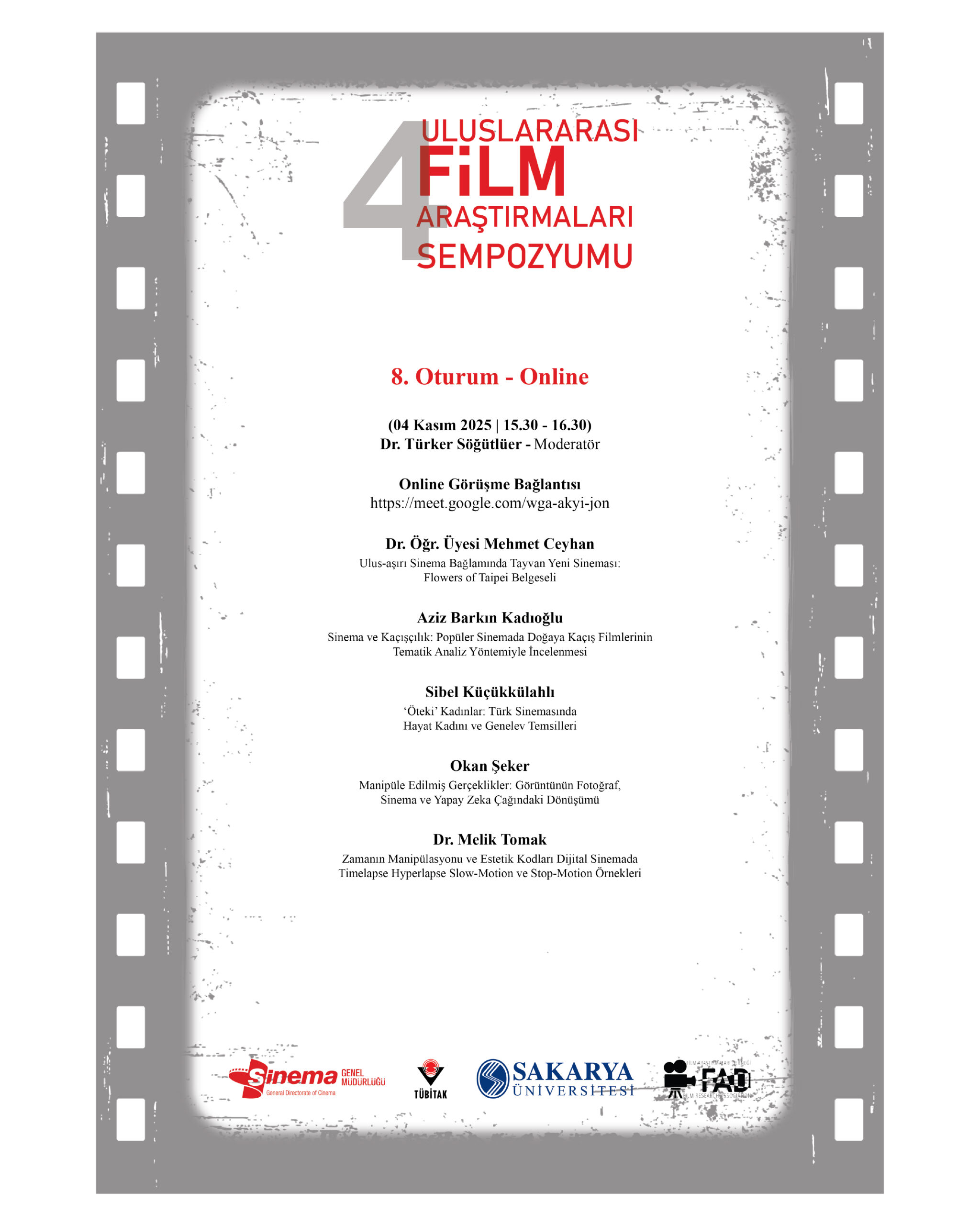 Sempozyum Program Takvimi - Gün 9